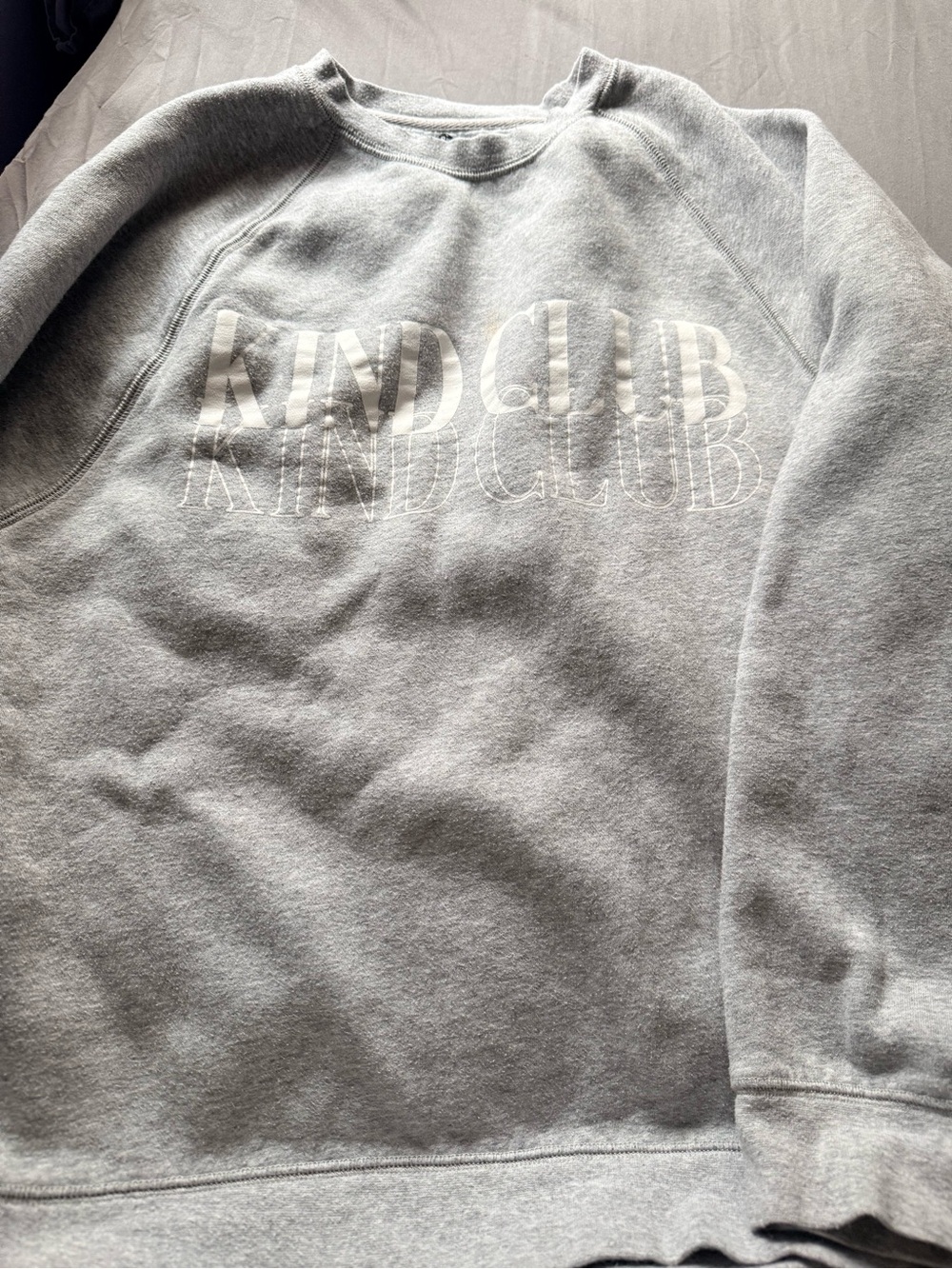Brunette The Label - (2 items) Gray Crewneck Sweatshirt with matching shorts